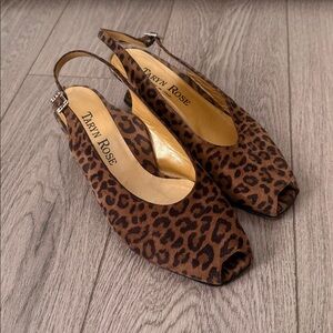 Taryn Rose Brown Leopard Print Heels